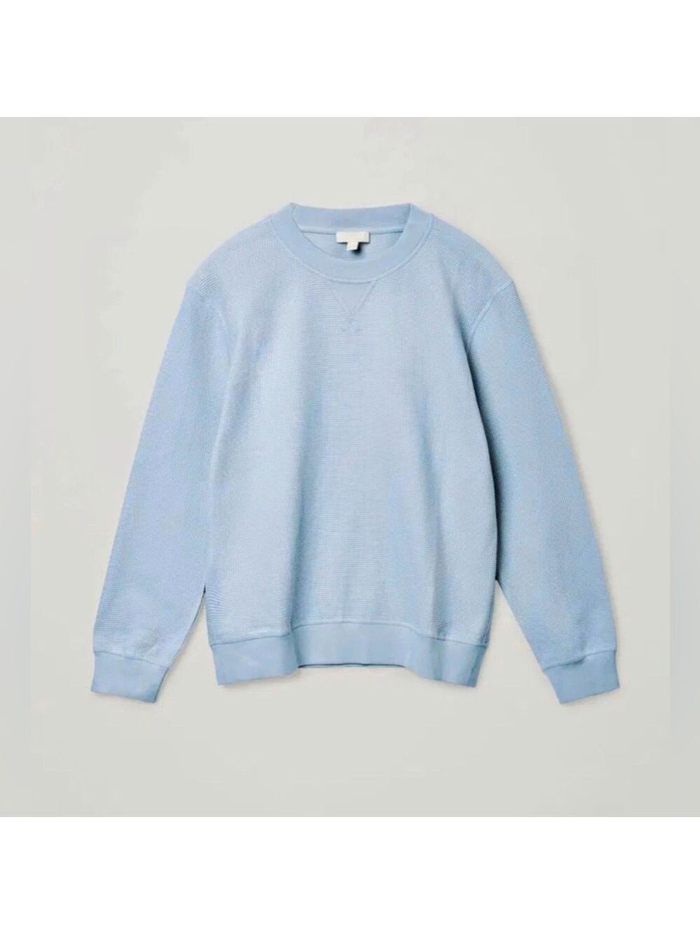 80. COS Light Blue Textured Light Sweatshirt (s35)